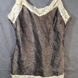 No Boundaries Lace Beaded Black Camisole Juniors S
